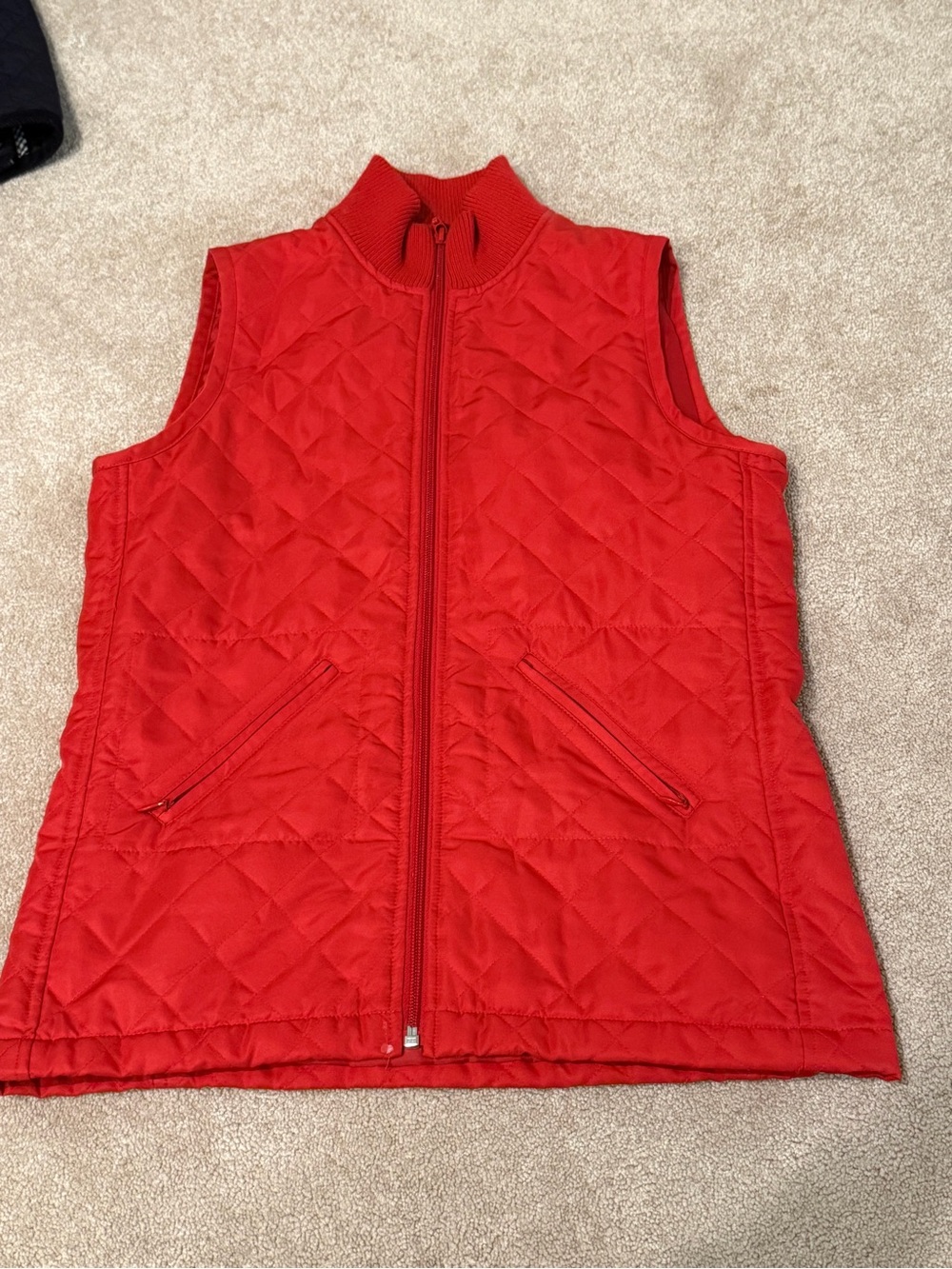 Lilly Pulitzer Red Quilted Sleeveless Vest